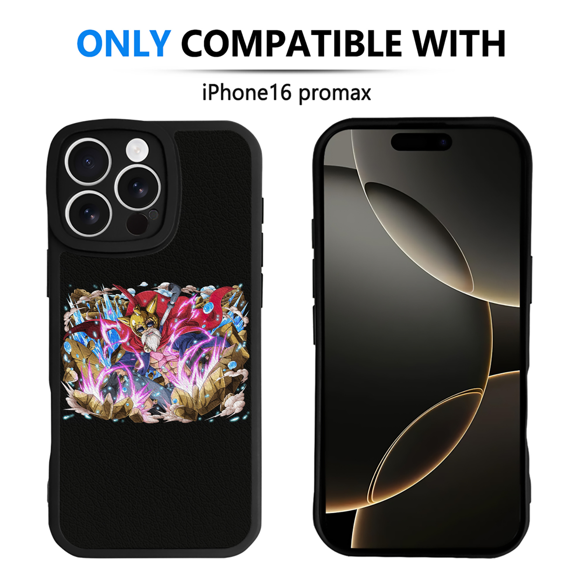 （画像用） ワンピース モンキー・D・ルフィ ONE PIECE Monkey D. Luffy 【iPhone 16シリーズ対応】シリコンスマホケース（レザー調） 材質：シリコン